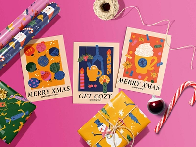 Very Merry Xmas background bundle christmas decoration doodle graphic design greetings card happy new year illustration mulled wine noel ornament seamless patterns snowman sticker sweets texture toys wallpaper winter season wrapping paper