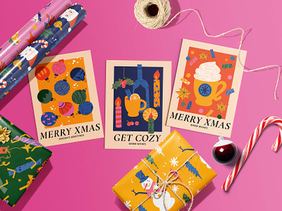 Very Merry Xmas background bundle christmas decoration doodle graphic design greetings card happy new year illustration mulled wine noel ornament seamless patterns snowman sticker sweets texture toys wallpaper winter season wrapping paper