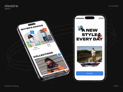 Landing Page | Mobile Version animation app branding dashboard design desire agency ecommerce graphic design illustration logo marketpkace mobile mobile app mobile ui motion motion graphics platform product design ui