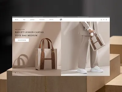 Website redesign for e-commerce luxury brand accessories agency bags banner design e commerce ecommerce landing page landingpage shop store ui web web design