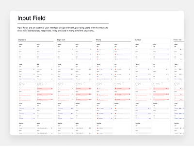 Input Field design design system ds input input field text field ui ui kit uidesign ux