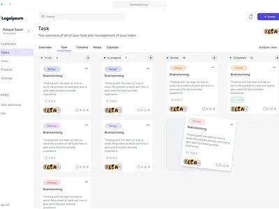 Task Management Dashboard ui