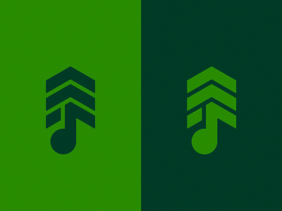 Tree + Note + Arrow - Version 2 arrow branding design line logo mark note symbol tree vector