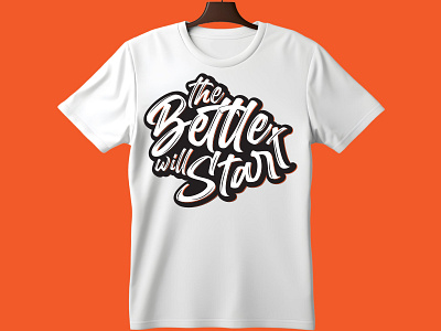 Typography T-shirt Design positive