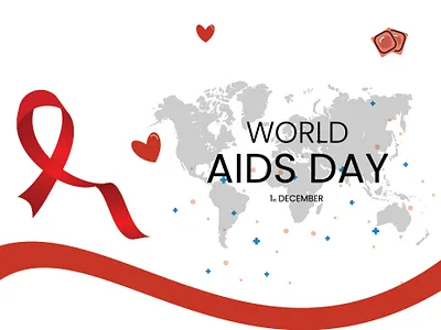 World AIDS Day aids branding day december design graphic design health illustration love vector world world aids day