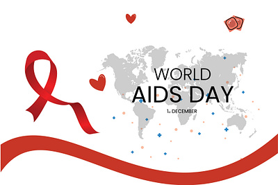 World AIDS Day aids branding day december design graphic design health illustration love vector world world aids day