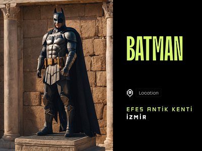 Batman in Turkey ai batman efes efesantik fantastic gencraft izmir location turkey yapayzeka