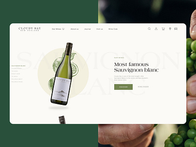 Cloudy Bay Vineyards - LVMH carrousel ecommerce elegant graphic design gravure interface lvmh product design product page shop slider ui ui design user interface website wine wine bottle wine page winery wineyard