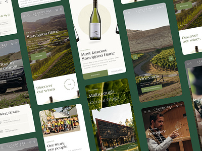 Cloudy Bay Vineyards - LVMH bottles carrousel circle cloudy bay ecommerce elegant immersive lvmh mobile product product page responsive shop spirits user interface web app wine wine bottle winery wineyard