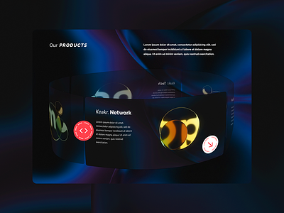 Keakr Corporate - The Music Network 3d carrousel 3d slider abstract blue gradient carrousel crypto cryptocurrency ethereum foundation interaction keakr landing page music network network nft slider startup webgl webgl carrousel webgl slider
