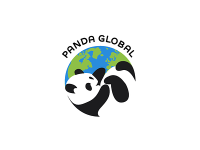 Panda Global - Logo dailylogochallenge design global graphic graphic design panda panda global vector