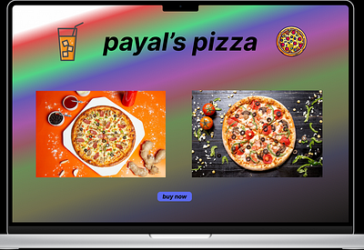 pizza home page 3d animation app branding design frontend graphic design logo motion graphics scrolling site ui vector website