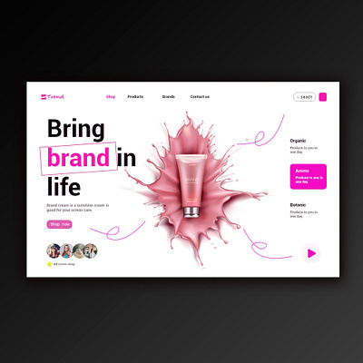 Hero Page Design app branding design graphic design landing page mobile app typography ui user interface web design