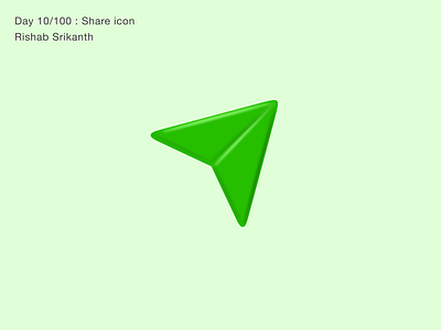 Day 10/100: Share icon design icon share ui