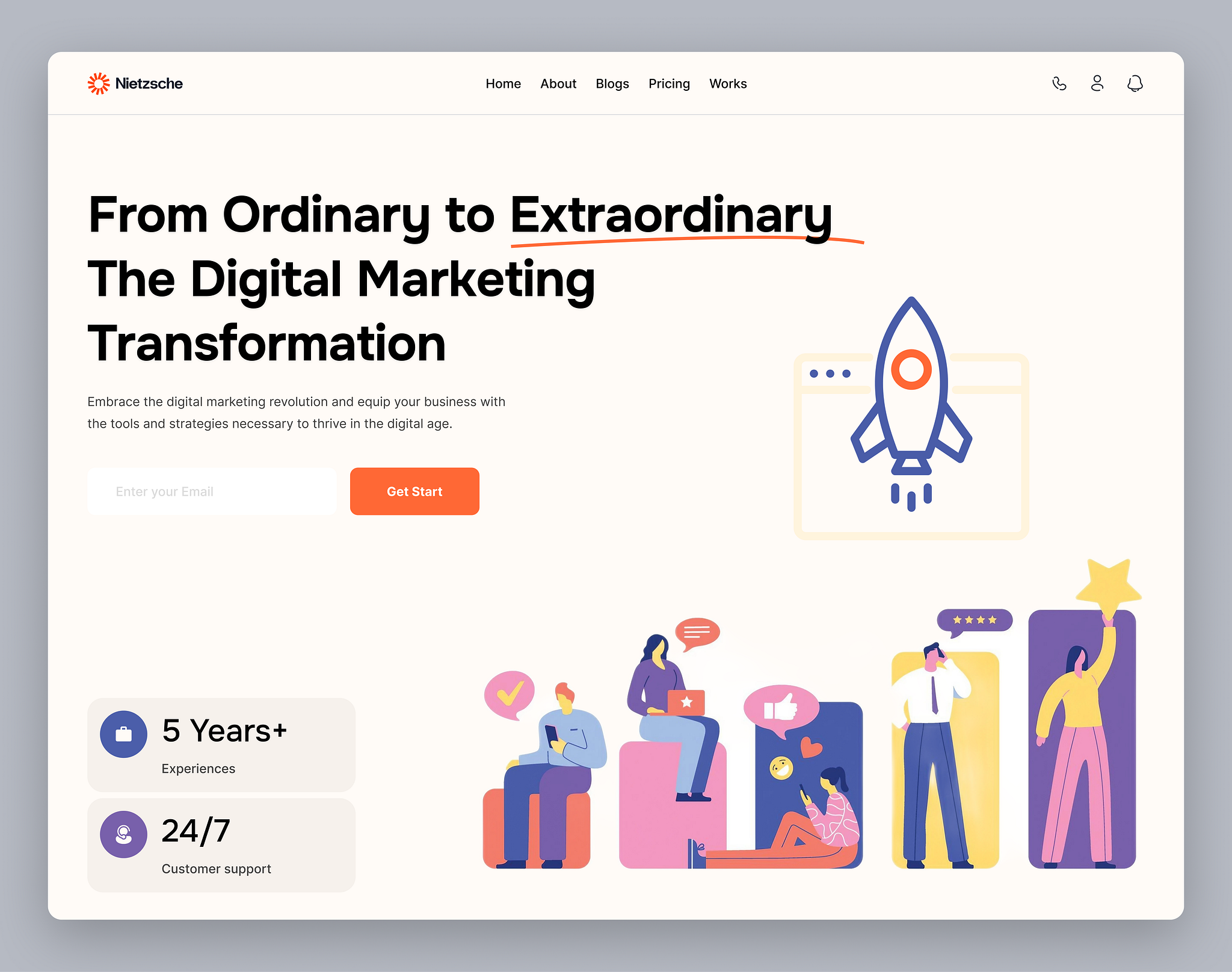 Digital Marketing Agency Website Design by Mostafizur Rahaman on Dribbble