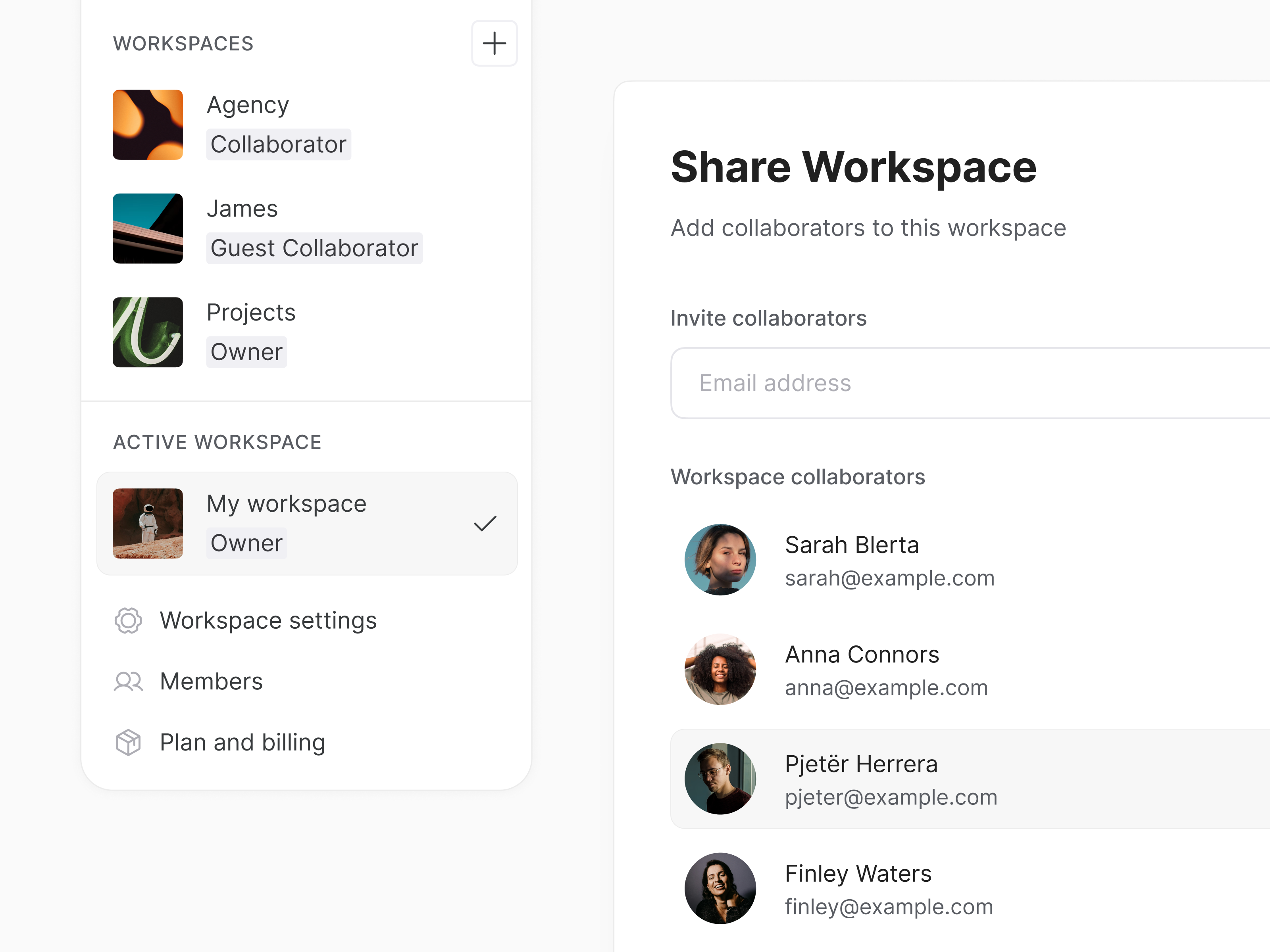 Softr — Workspaces dashboard no code product design ui visual design