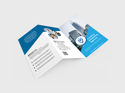 Tri-fold brochure design. branding brochure design graphic design logo social media post stationary design trifold
