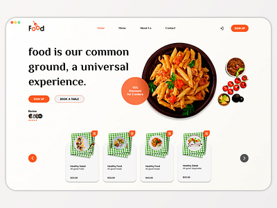 Restaurant Website UI adobe xd design ecommerce app ecommerce business ecommerce shop ecommerce template ecommerce website development homepage landing page landingpage shopify store ui design ui designer ux designer wbsite builder web development webdesign website website concept wordpress development