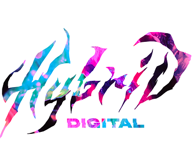 Hybrid Digital Color adventure art dynamic experimental flowe joy logotype music paint painter plant space sport typography youth