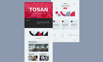 TOSAN - Coworking Space Landing Page dribbblers figma framer inspiration landingpage ui uidesign userinterface uxdesign webdesign website