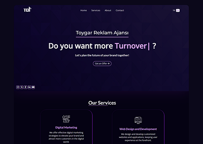 Agency Landing Page agency figma figma to html graphic design landing page ui ux web development