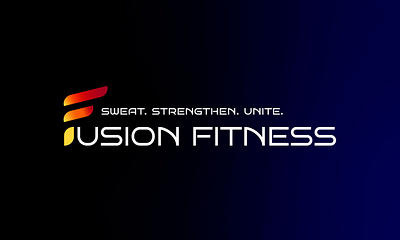 Fusion Fitness Logo branding design fitness gym logo