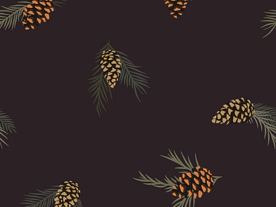 Festive mood with pine cones christmas card christmas tree coniferous forest design festive mood fir fir cones graphic design green illustration pine pine cones seamless pattern simple and elegant spruce vector vector forest vector illustration winter background wrapping paper