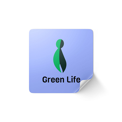 Green Life Sticker cute design green illustration sticker