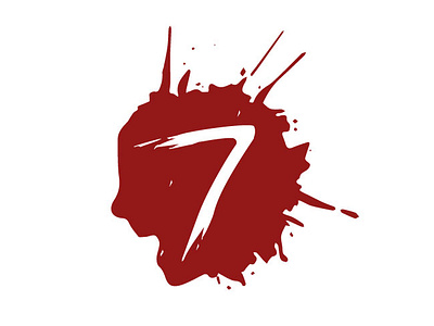 The movie Se7en minimalistic logo design logo minimalist movie red seven