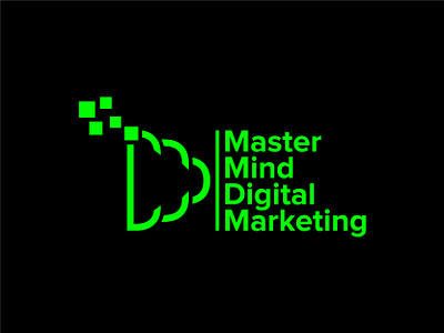 Master Mind Digital Marketing 3d animation branding digital logo graphic design logo master mind logo motion graphics tech logo techvisionaries ui unique logo