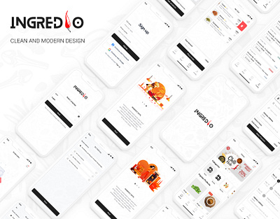 Ingredio mobile apps uiux design app design branding clean design e commerce app design figma app design figma design figma uiux design food app design full app design ingredients app design ingredio ingredio app design masala app design minimal app design minimal design ui uiux uiux design user experience user interface