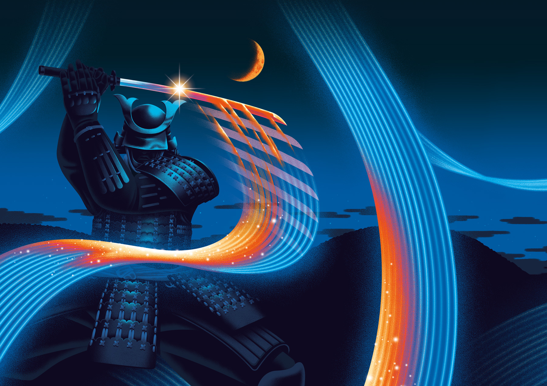 Mortlach Whisky 2d character design digital folioart illustration japan kouzou sakai packaging texture warrior