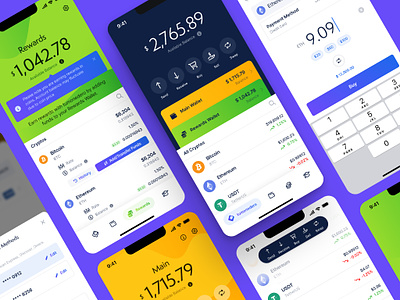 The Ultimate Financial Crypto App android crypto design figma interface ios iphone mobile trend ui ux visual