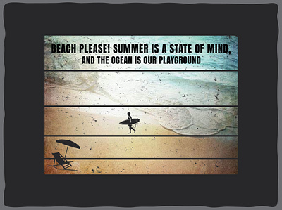 Summer and Beach Graphic Design graphicdesign hand lettering