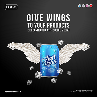 Give Wings to Your Creative Idea branding graphic design