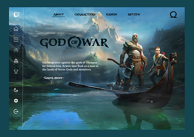 Game Info Site branding design game gaming graphic design illustration landingpage logo ui