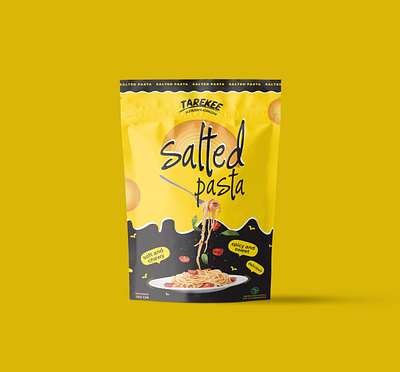 Salted Pasta Pouch Packaging cheese egg food food packaging macaroni packaging pasta pouch pouch designing spaghetti