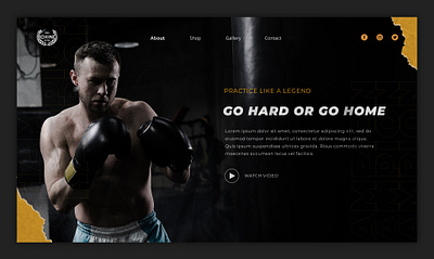 Fitness Web Design branding design graphic design motion graphics ui ux web