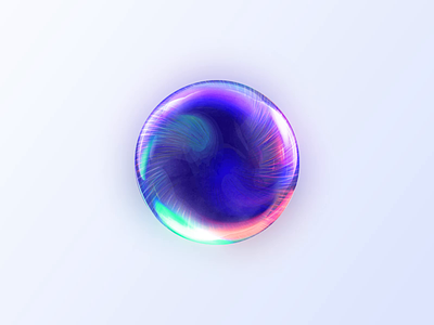 AI Sphere 3d ai ai sphere animation ball circle energy futuristic glass gradient illustration magical motion graphics multicolor orb round ui ux web
