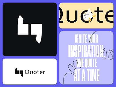Quoter - app logo and branding branding daily goose graphic guidance inspiration mobile app quote quotes social media web app wellness wisdom