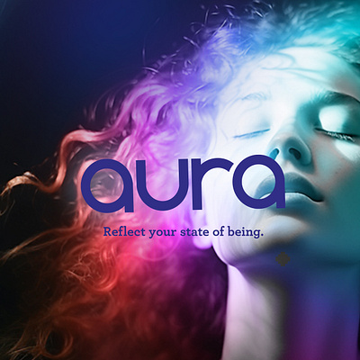 AURA Collagen Tea branding graphic design logo