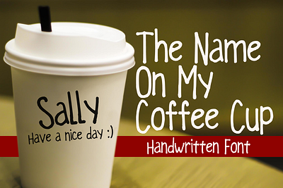 The Name on My Coffee Cup Font cartoon comic design display font font font design graphic graphic design hand drawn font hand drawn type hand lettering handwritten headline lettering logotype text type design typeface typeface design typography