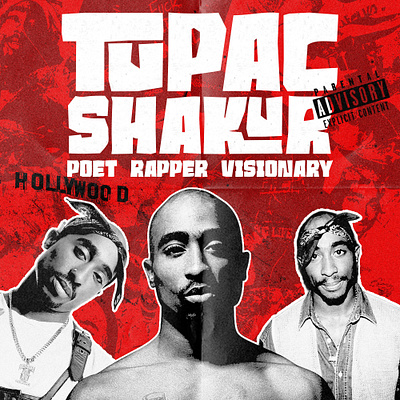 2pac Shakur Retro Poster Design 2pac album cover art hiphop poster 2pac posterdesign retro tupac