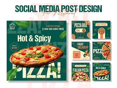 Social Media Post Design 3d branding creative design creatoribu design facebook post design food post design food poster design graphic design instagrame logo motion graphics pizza design social media design social media post social media post design thumbnail design ui