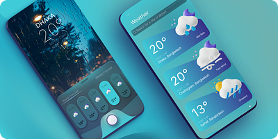Weather Update app (Design + Prototype) figma prototype ui ui design ux