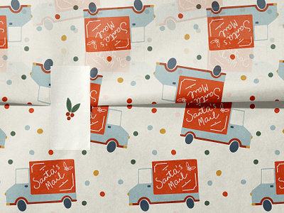 Christmas Truck cartoon cars childrens illustration christmas pattern christmas truck gift wrap design illustrations for kids nursery retro christmas santas mail seamless pattern textile design truck illustration