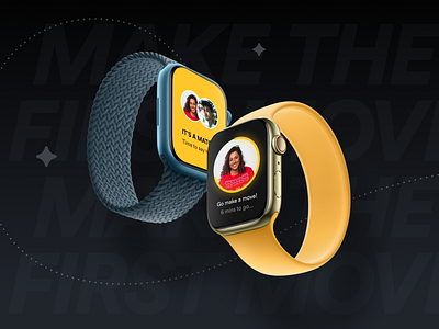 Bumble: Smartwatch App UI Concept app design dating app smartwatch smartwatch ui ui uiux ux