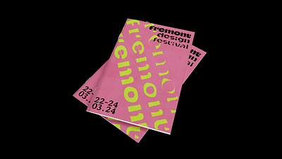 Fremont Design Festival design graphic design mockups poster design typography