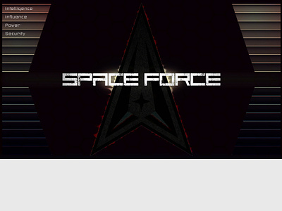 Space Force Landing Page Concept intel krita landing page skunkworks space force ui usaf user experience user interface ussf ux web design website design