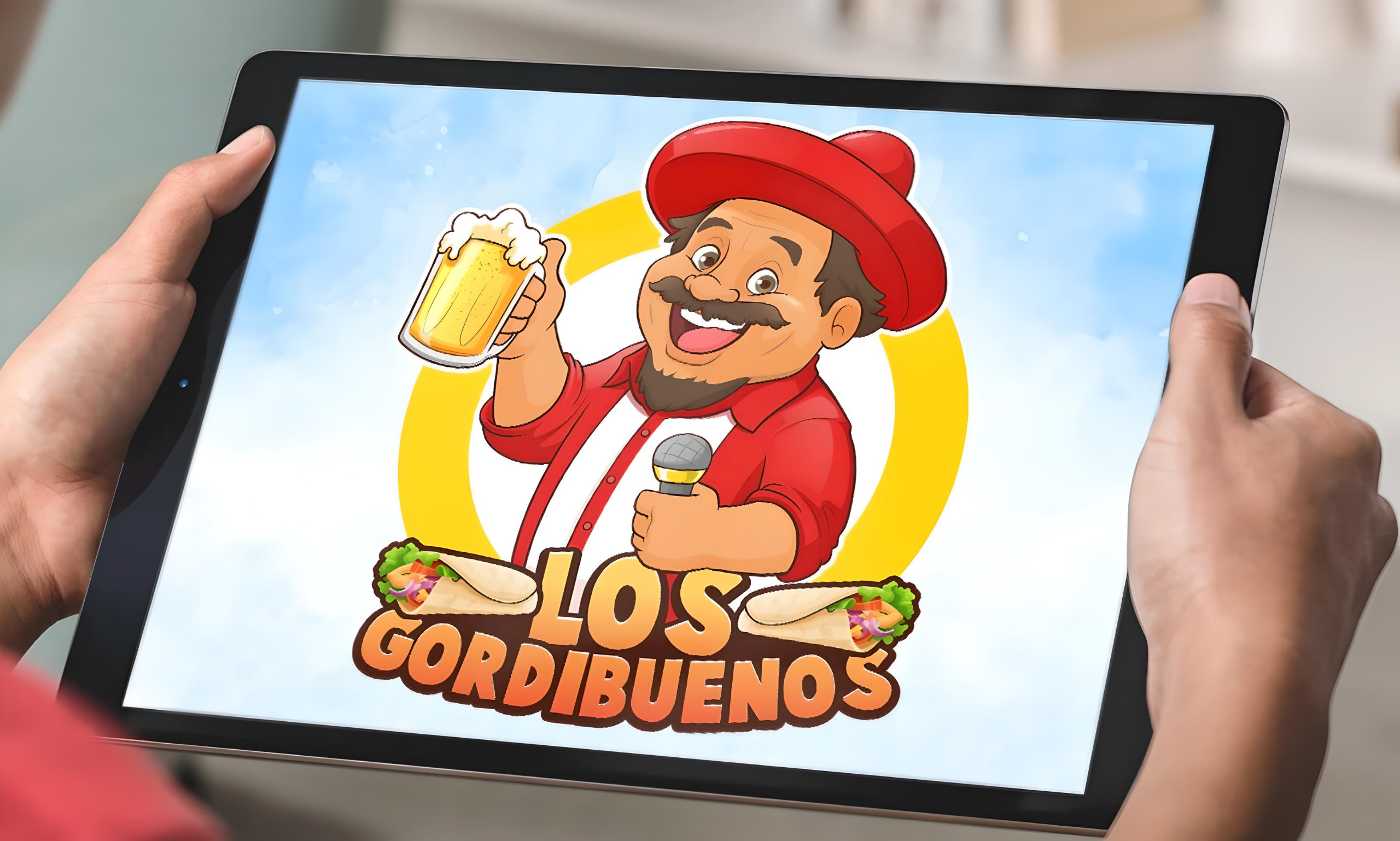 Example of Custom Cartoon Portrait Logo Design